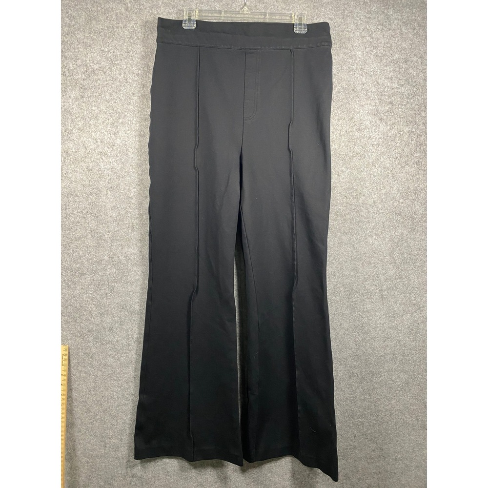 Spanx The Perfect Pant Black Flare Pintuck Front Pockets 1X High Rise‎ Trouser